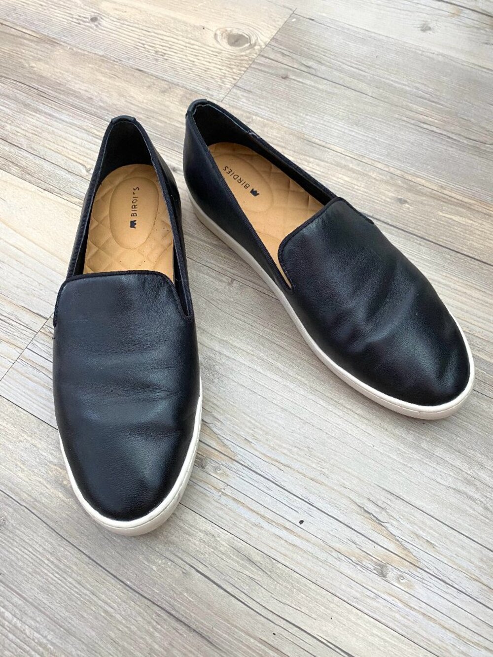 Birdies Black Leather Shoes Size 7.5
